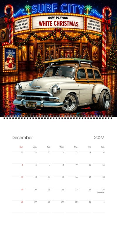 2027 Woodie Neon Calendar 1K71963-CA