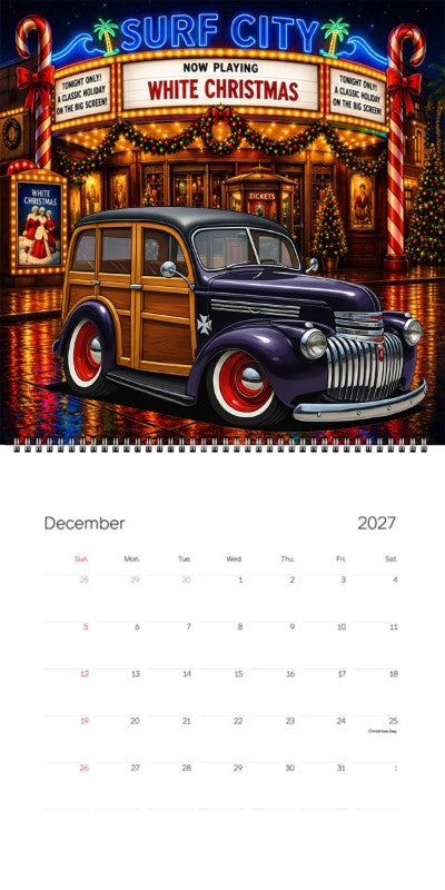 2027 Woodie Neon Calendar 200007-XX