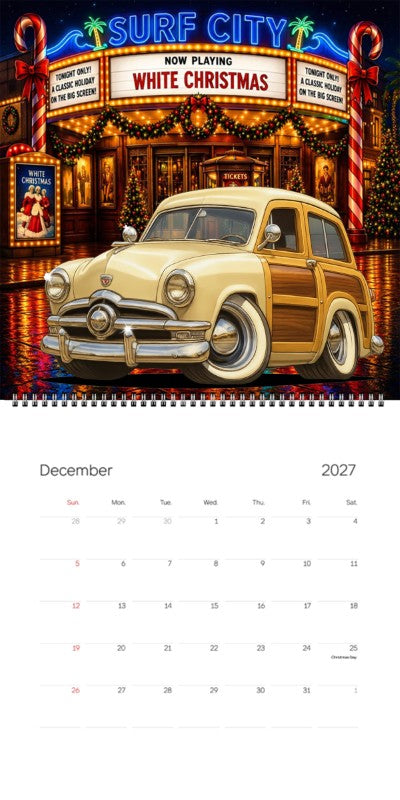 2027 Woodie Neon Calendar 200015-XX