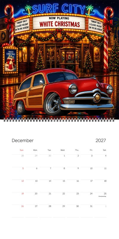 2027 Woodie Neon Calendar 200016-XX