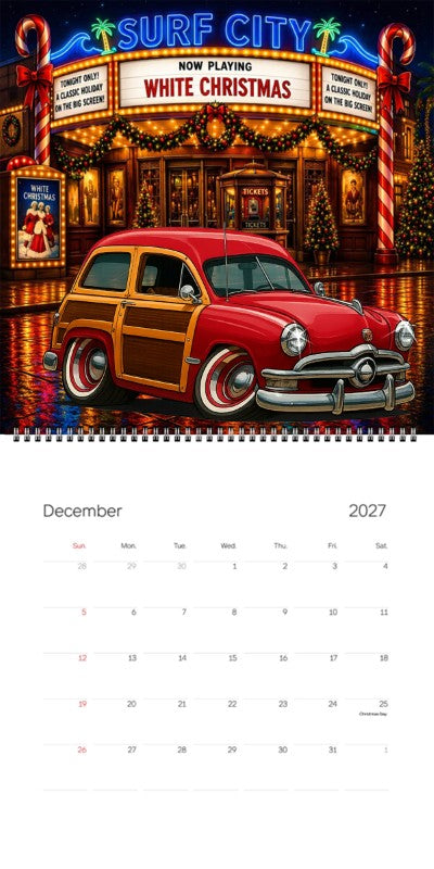 2027 Woodie Neon Calendar 200018-XX