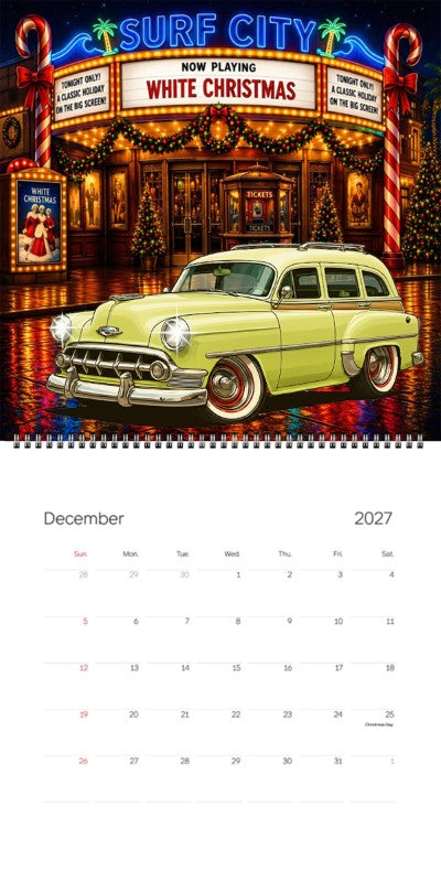 2027 Woodie Neon Calendar 200020-XX