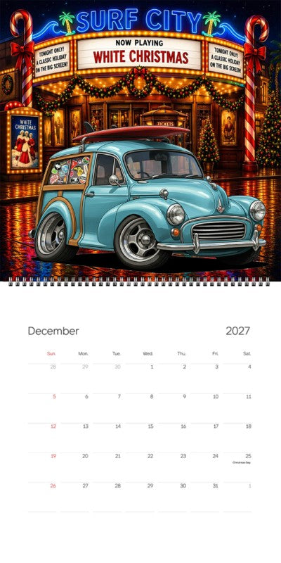 2027 Woodie Neon Calendar 200022-XX