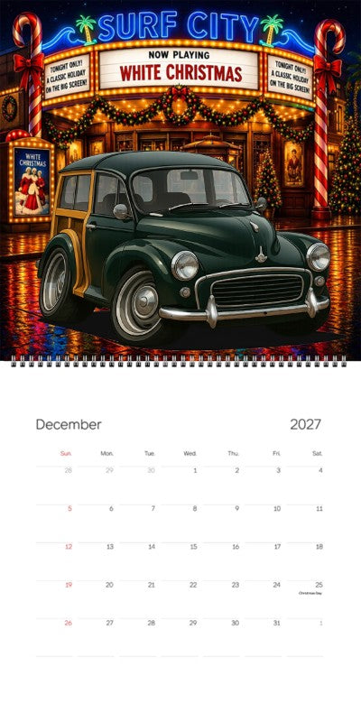 2027 Woodie Neon Calendar 200023-XX