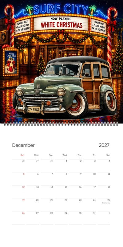 2027 Woodie Neon Calendar 27A9286-CA