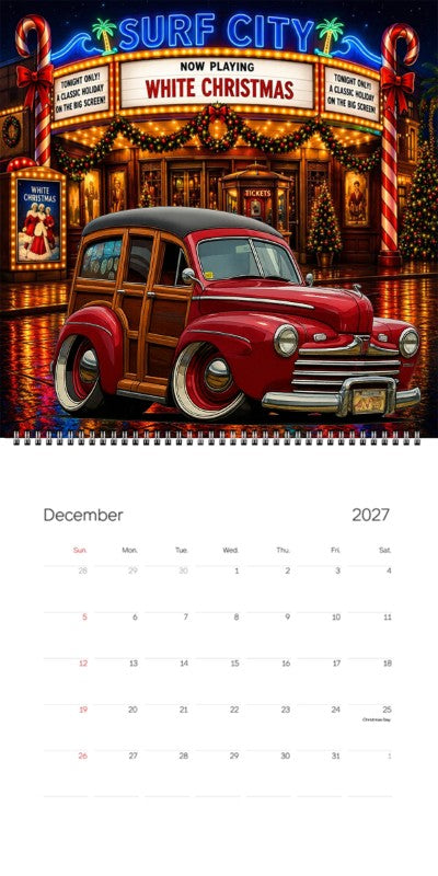 2027 Woodie Neon Calendar 2N2427-CA