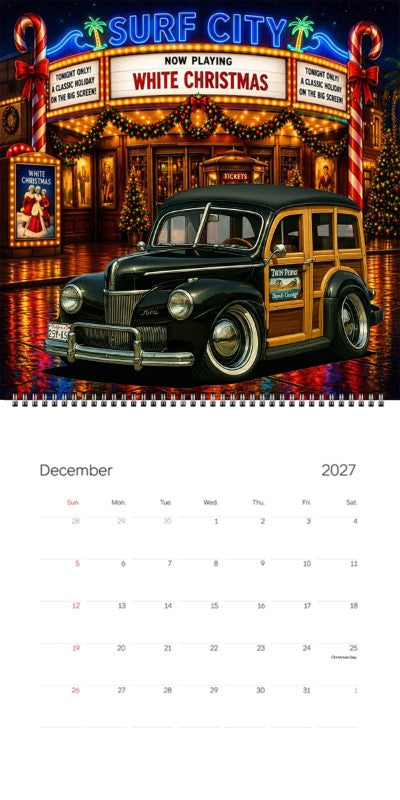 2027 Woodie Neon Calendar 2NTV291-CA