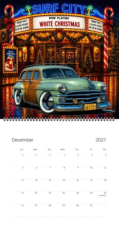2027 Woodie Neon Calendar 38C727-CA