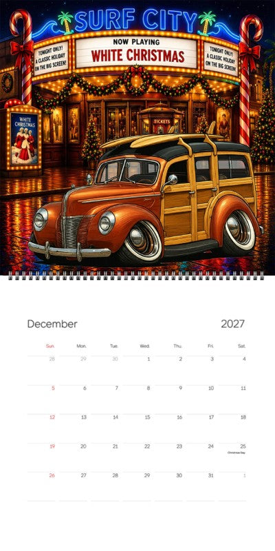 2027 Woodie Neon Calendar 38M242-CA