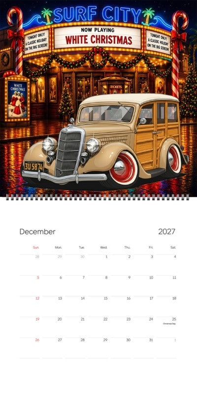 2027 Woodie Neon Calendar 3U5874-CA