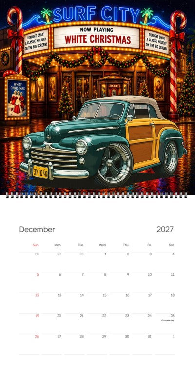 2027 Woodie Neon Calendar 3Y1050-CA