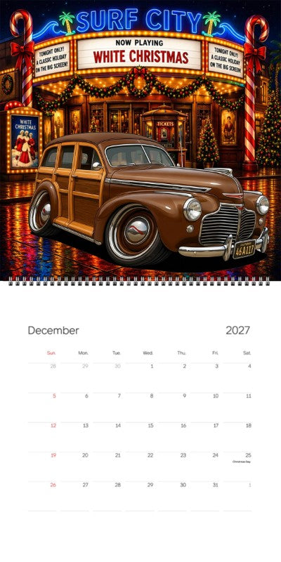 2027 Woodie Neon Calendar 46A117-CA