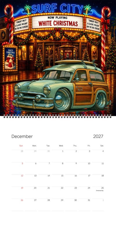2027 Woodie Neon Calendar 4A41040-CA