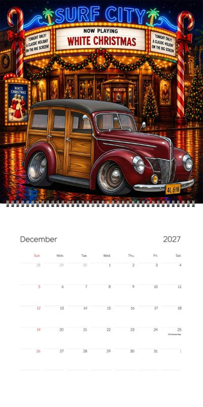 2027 Woodie Neon Calendar 4L618-CA