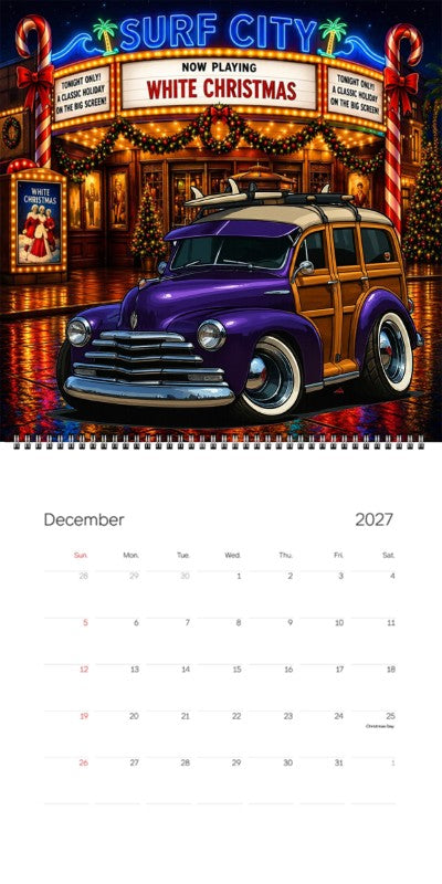 2027 Woodie Neon Calendar 5GBR330-CA