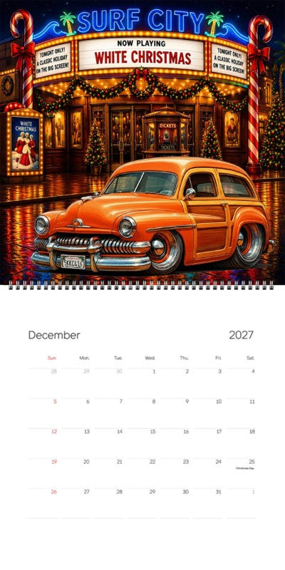 2027 Woodie Neon Calendar 5KKC416-CA