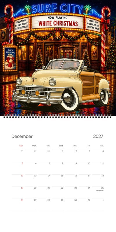 2027 Woodie Neon Calendar 66R173-CA
