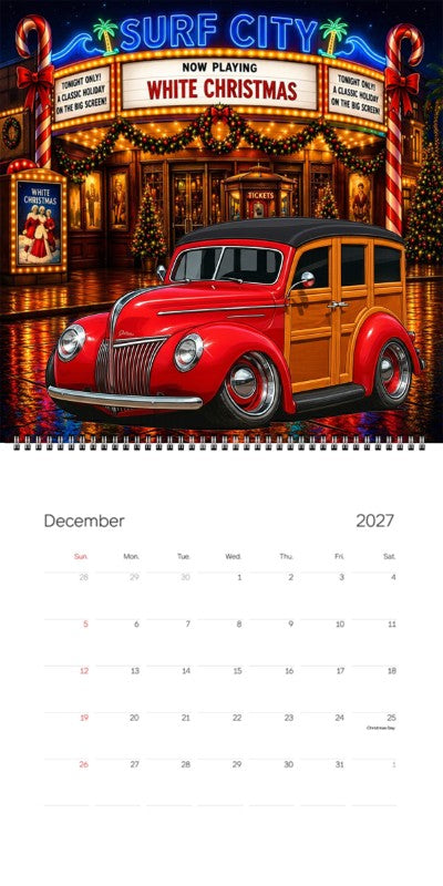 2027 Woodie Neon Calendar 6CCT016-CA