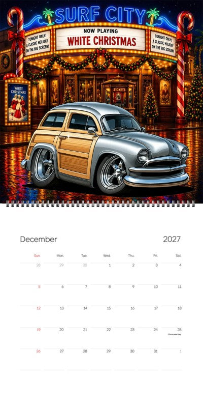 2027 Woodie Neon Calendar 6CMT115-CA