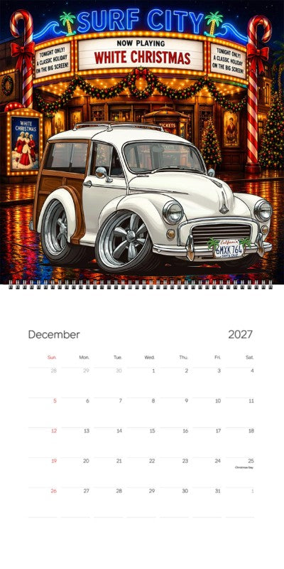 2027 Woodie Neon Calendar 6MXK764-CA
