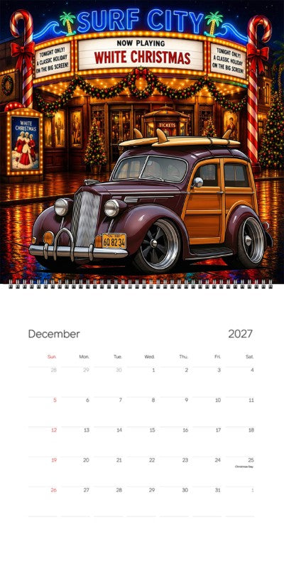 2027 Woodie Neon Calendar 6Q8234-CA