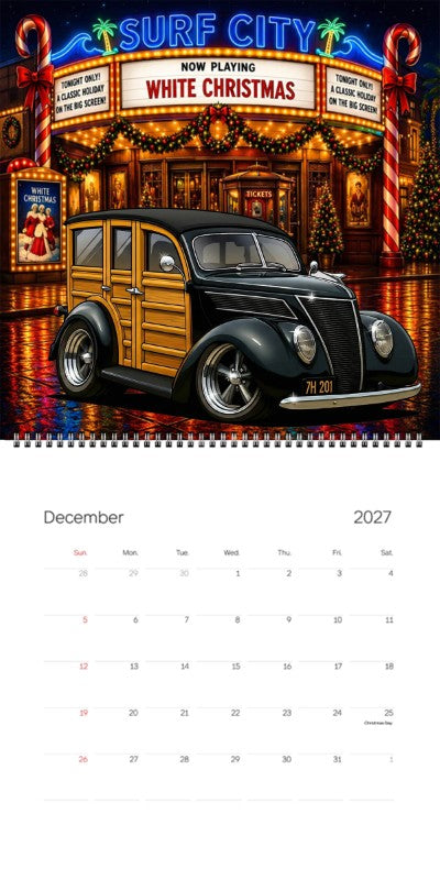 2027 Woodie Neon Calendar 7H201-CA