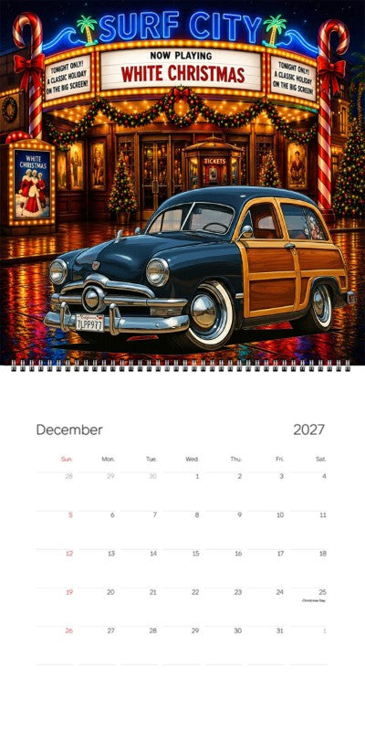 2027 Woodie Neon Calendar 7LPP977-CA
