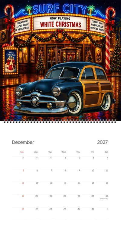 2027 Woodie Neon Calendar 7YOS690-CA