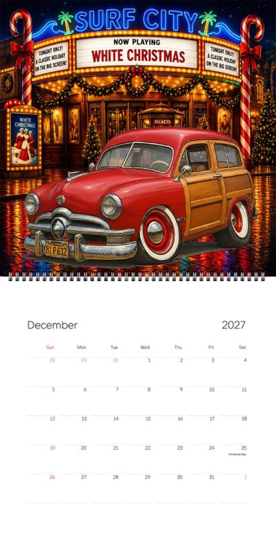 2027 Woodie Neon Calendar 81P632-CA