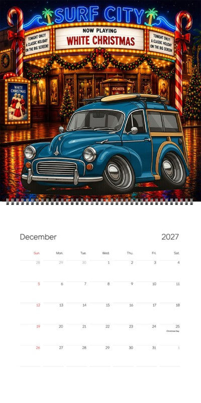 2027 Woodie Neon Calendar 8UCV806-CA