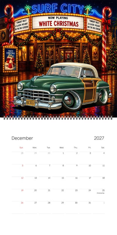 2027 Woodie Neon Calendar 8X3007-CA