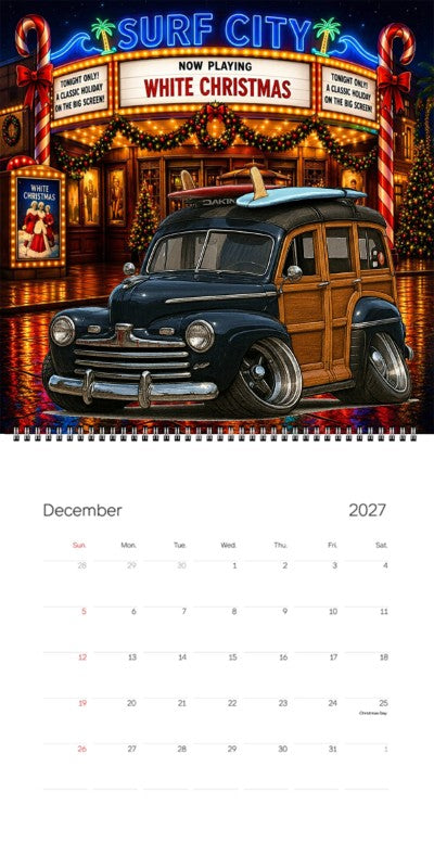 2027 Woodie Neon Calendar 90G463-CA