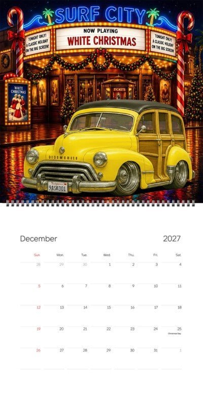 2027 Woodie Neon Calendar 9ASK001-CA