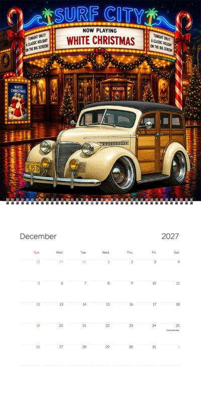 2027 Woodie Neon Calendar 9E9570-CA