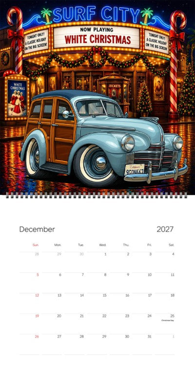 2027 Woodie Neon Calendar 9GQN667-CA