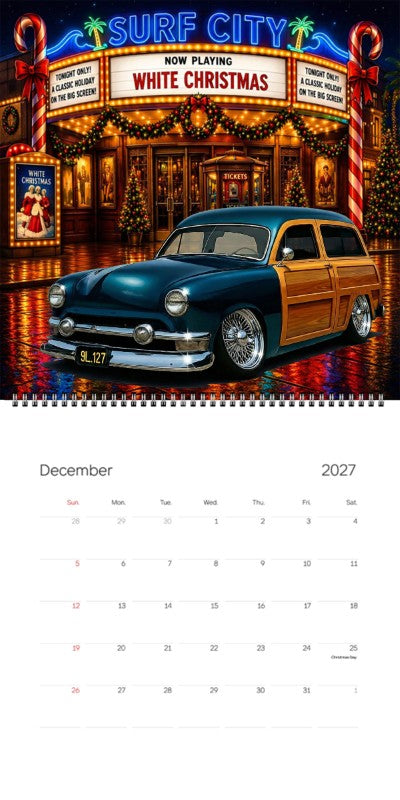 2027 Woodie Neon Calendar 9L127-CA