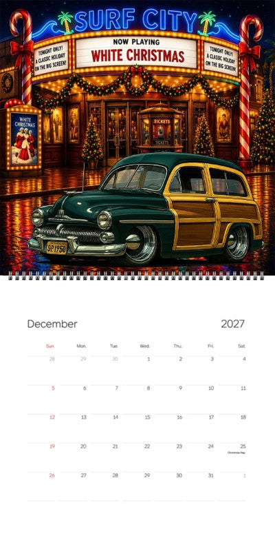2027 Woodie Neon Calendar 9P1950-CA