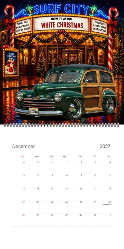 2027 Woodie Neon Calendar AAY6948-WA