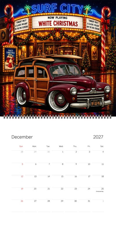 2027 Woodie Neon Calendar BF0046-CA