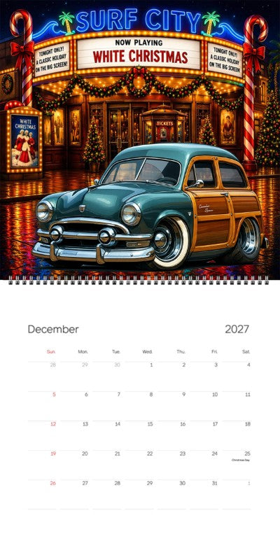 2027 Woodie Neon Calendar BHE7363-AZ