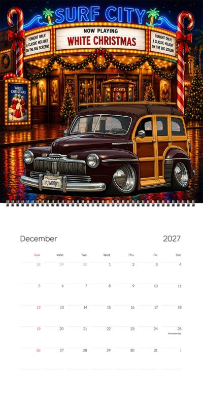 2027 Woodie Neon Calendar BUWOODY-CA