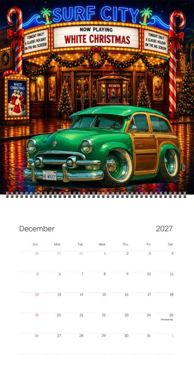 2027 Woodie Neon Calendar HBWOODY-CA