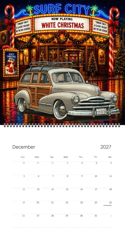 2027 Woodie Neon Calendar HVB734-CA