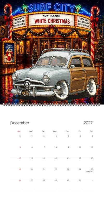 2027 Woodie Neon Calendar IBP043-CA