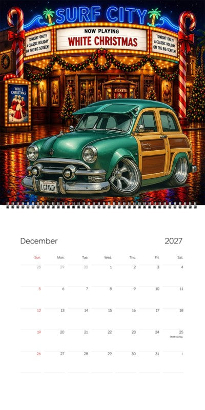 2027 Woodie Neon Calendar IGTAWDY-CA