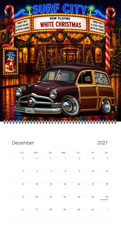 2027 Woodie Neon Calendar JAGWOOD-CA
