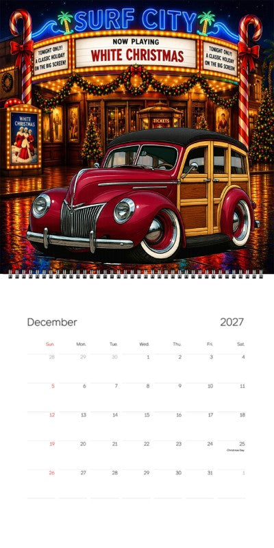 2027 Woodie Neon Calendar JIMZ39-CA