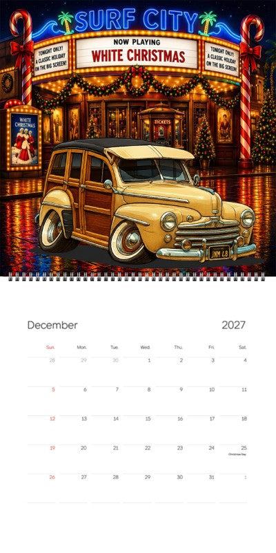 2027 Woodie Neon Calendar JNM48-CA