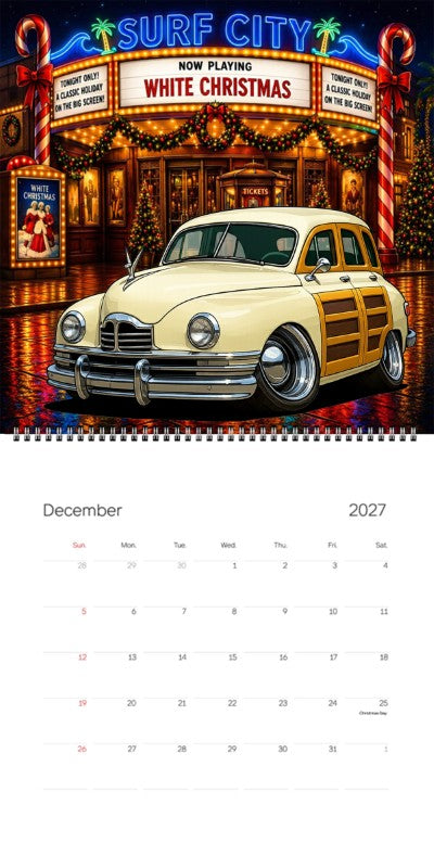 2027 Woodie Neon Calendar KRZ4NU-CA
