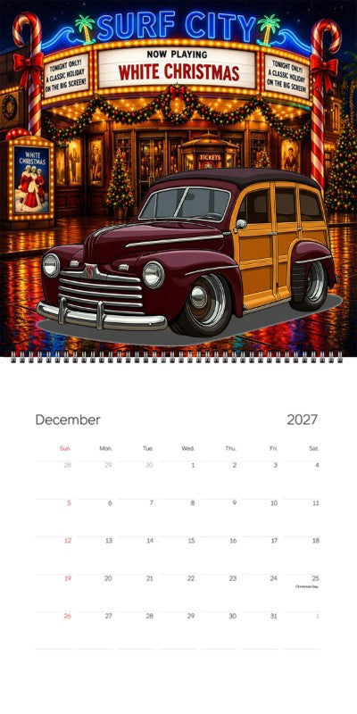2027 Woodie Neon Calendar OLD46-CA